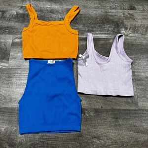 Cotton On/ Urban Outfitters Ribbed Tank Top Bundle Size XS/S